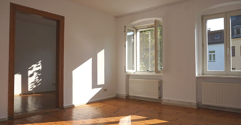 Das große Zimmer am Morgen